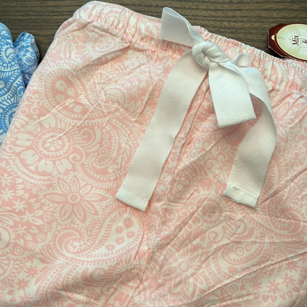 2pr Ruffle hem sleep pants - Picture 3 of 4